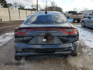 2018 Kia Stinger GT with VIN KNAE35LC0J6039182, listed as a Copart auction lot 41696565 with 57,053 mi miles and Salvage Title. Bid and sale history available at carsss.com. Image 6.