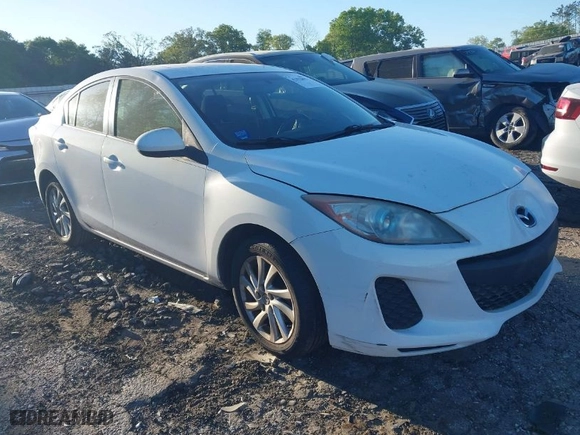 2012 Mazda Mazda3 i Touring with VIN JM1BL1V78C1655923, listed as a IAAI auction lot 42032857 with 164,495 mi miles. Bid and sale history available at carsss.com. Image 1.