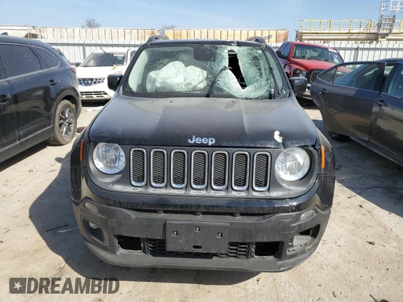 2017 Jeep Renegade Latitude with VIN ZACCJABB4HPG65746, listed as a Copart auction lot 48880755 with 98,630 mi miles and Salvage Title. Bid and sale history available at carsss.com. Image 5.