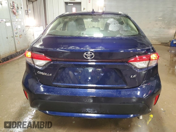 2020 Toyota Corolla LE with VIN JTDEPRAE6LJ065708, listed as a Copart auction lot 51184125 with 18,794 mi miles and Salvage Title. Bid and sale history available at carsss.com. Image 6.