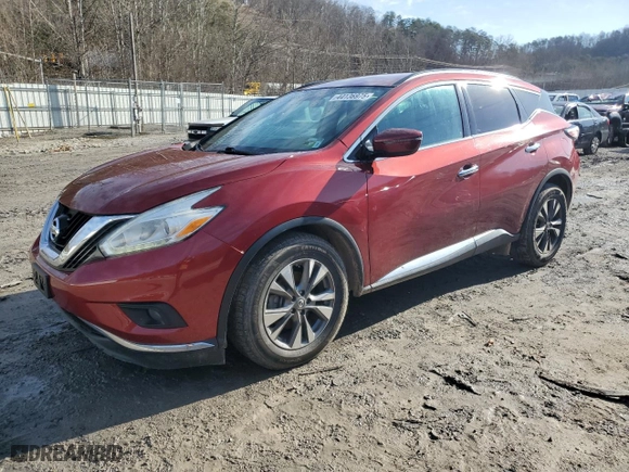 2017 Nissan Murano S with VIN 5N1AZ2MH4HN104586, listed as a Copart auction lot 44136975 with 119,305 mi miles and Salvage Title. Bid and sale history available at carsss.com. Image 1.