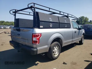 2020 Ford F-150 XL with VIN 1FTMF1C50LKE01683, listed as a Copart auction lot 70235144 with 57,325 mi miles and Salvage Title. Bid and sale history available at carsss.com. Image 3.