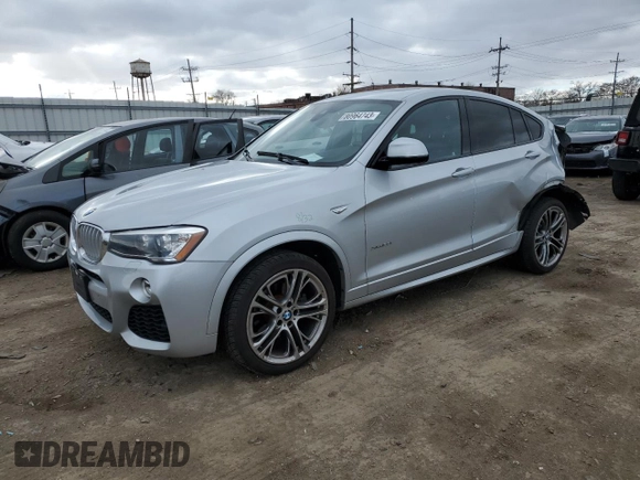 2016 BMW X4 xDrive28i with VIN 5UXXW3C5XG0R22015, listed as a Copart auction lot 80964743 with 42,919 mi miles. Bid and sale history available at carsss.com. Image 1.