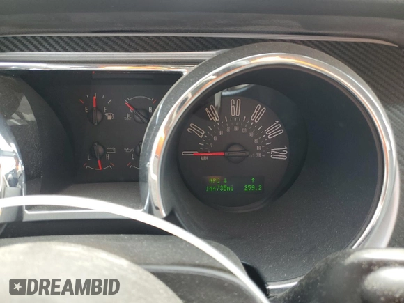 2007 Ford Mustang Deluxe with VIN 1ZVHT80N275337901, listed as a Copart auction lot 57411365 with 144,735 mi miles and Salvage title. Bid and sale history available at DreamBid. Image 9.