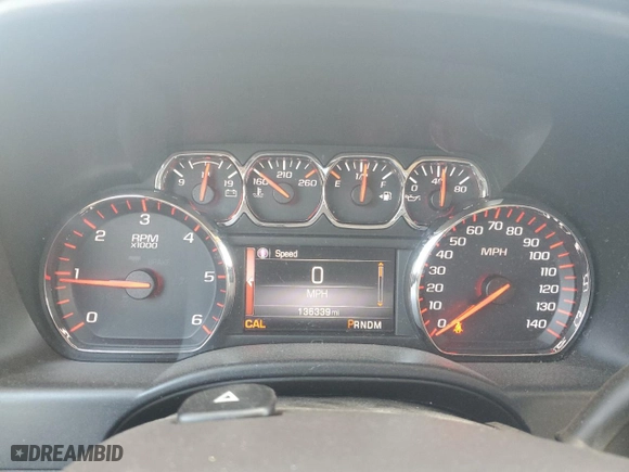 2015 GMC Sierra 1500 SLT with VIN 3GTU2VEC3FG393640, listed as a Copart auction lot 52780485 with 136,339 mi miles and Salvage Title. Bid and sale history available at carsss.com. Image 9.