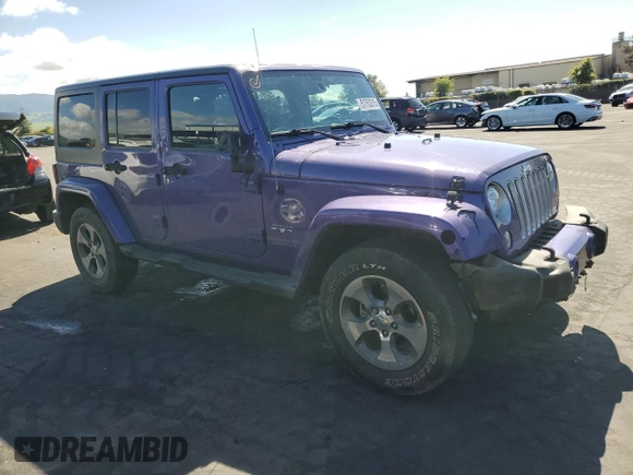 2017 Jeep Wrangler Unlimited Sahara with VIN 1C4BJWEG8HL657654, listed as a Copart auction lot 51763015 with 87,949 mi miles and Salvage Title. Bid and sale history available at carsss.com. Image 4.