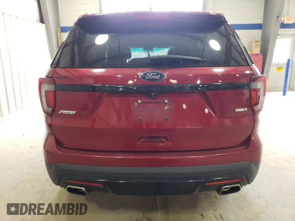 2017 Ford Explorer Sport with VIN 1FM5K8GTXHGB49173, listed as a Copart auction lot 49071435 with 95,966 mi miles and Salvage Title. Bid and sale history available at DreamBid. Image 6.