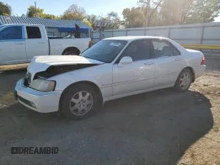 2002 Acura RL with VIN JH4KA96542C003755, listed as a Copart auction lot 77580384 with 153,548 mi miles and Salvage Title. Bid and sale history available at carsss.com. Image 1.