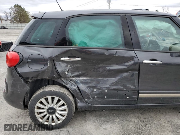 2015 FIAT 500L Lounge with VIN ZFBCFACH4FZ033464, listed as a Copart auction lot 53490295 with 169,288 mi miles and Salvage Title. Bid and sale history available at DreamBid. Image 11.