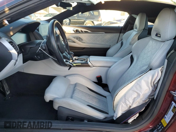 2020 BMW M8 z VIN WBSAE0C02LCD25474, wystawiony jako Copart lot #79533434 z przebiegiem Nie podano mil oraz Szkoda całkowita • Salvage title. Historia ofert i sprzedaży dostępna na DreamBid. Obrazek 7.