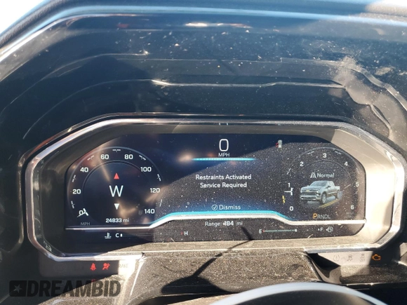 2023 Chevrolet Silverado 1500 LT with VIN 1GCPACED3PZ332383, listed as a Copart auction lot 79475424 with 24,833 mi miles and Salvage Title. Bid and sale history available at DreamBid. Image 9.