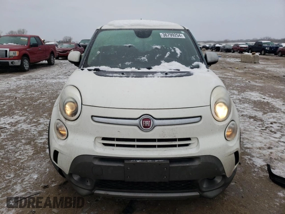 2014 FIAT 500L Trekking with VIN ZFBCFADH7EZ016087, listed as a Copart auction lot 36799254 with 133,852 mi miles and Salvage Title. Bid and sale history available at carsss.com. Image 5.