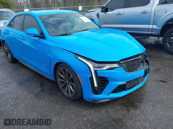 2023 Cadillac CT4-V Blackwing z VIN 1G6DL5RP9P0460227, wystawiony jako IAAI lot #41667334 z przebiegiem 8741 mil mil oraz . Historia ofert i sprzedaży dostępna na DreamBid. Obrazek 1.