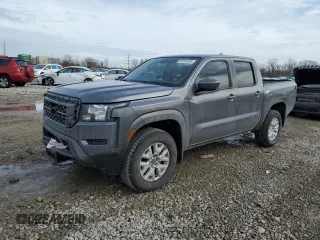 2022 Nissan Frontier SV with VIN 1N6ED1EK2NN692862, listed as a Copart auction lot 46552495 with 45,908 mi miles and Salvage Title. Bid and sale history available at carsss.com. Image 1.