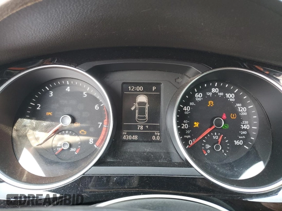 2018 Volkswagen Jetta SE Sport with VIN 3VWD17AJ3JM231890, listed as a Copart auction lot 60259285 with 43,048 mi miles and Salvage title. Bid and sale history available at DreamBid. Image 9.