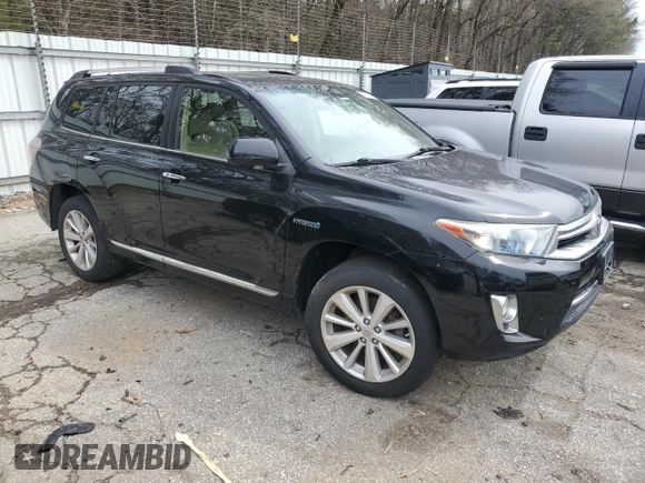 2012 Toyota Highlander Hybrid Limited with VIN JTEDC3EH2C2009148, listed as a Copart auction lot 49778395 with 0 mi miles and Clean Title. Bid and sale history available at carsss.com. Image 4.