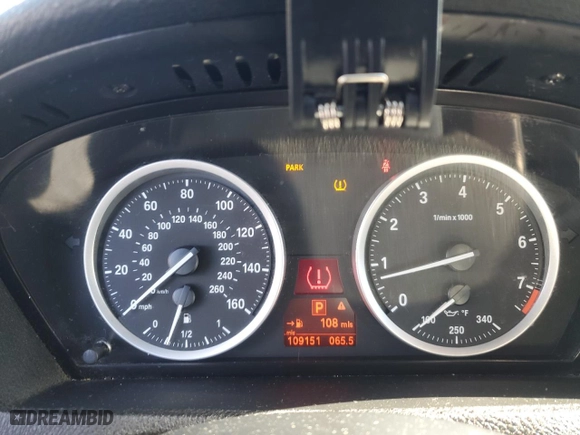 2011 BMW X6 35i with VIN 5UXFG2C55BLX07863, listed as a Copart auction lot 45651485 with 109,151 mi miles and Clean Title. Bid and sale history available at carsss.com. Image 9.