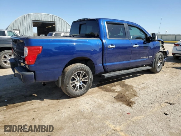 2020 Nissan Titan Platinum Reserve with VIN 1N6AA1EF4LN511588, listed as a Copart auction lot 73942854 with 40,899 mi miles and Salvage title. Bid and sale history available at DreamBid. Image 3.