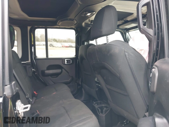 2018 Jeep Wrangler Unlimited Sport with VIN 1C4HJXDN6JW190027, listed as a IAAI auction lot 41351708 with 59,315 mi miles and . Bid and sale history available at DreamBid. Image 8.