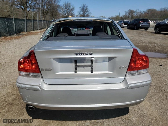 2007 Volvo S60 2.5L Turbo with VIN YV1RS592272635023, listed as a Copart auction lot 51464755 with 57,261 mi miles and Salvage Title. Bid and sale history available at carsss.com. Image 6.
