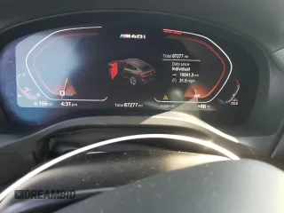 2021 BMW X4 M40i with VIN 5UX2V5C0XM9E78318, listed as a Copart auction lot 57834645 with 67,277 mi miles and Salvage title. Bid and sale history available at DreamBid. Image 9.