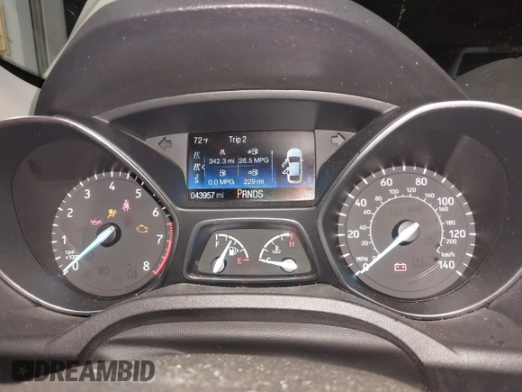 2018 Ford Escape S with VIN 1FMCU0F70JUA31339, listed as a IAAI auction lot 42216501 with 43,957 mi miles and . Bid and sale history available at DreamBid. Image 7.
