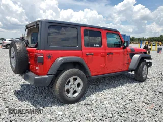 2021 Jeep Wrangler Unlimited Sport S with VIN 1C4HJXDN6MW685705, listed as a Copart auction lot 65996845 with 53,859 mi miles and Non repairable. Bid and sale history available at DreamBid. Image 3.