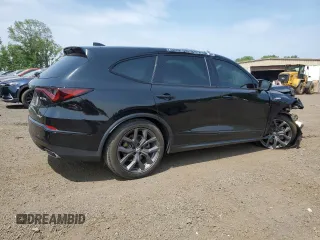2024 Acura MDX w/A-Spec Package with VIN 5J8YE1H08RL001232, listed as a Copart auction lot 60906385 with 61,898 mi miles and Salvage title. Bid and sale history available at DreamBid. Image 3.