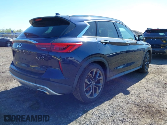 2019 Infiniti QX50 Essential with VIN 3PCAJ5M3XKF100419, listed as a IAAI auction lot 42105217 with 66,474 mi miles and . Bid and sale history available at DreamBid. Image 4.