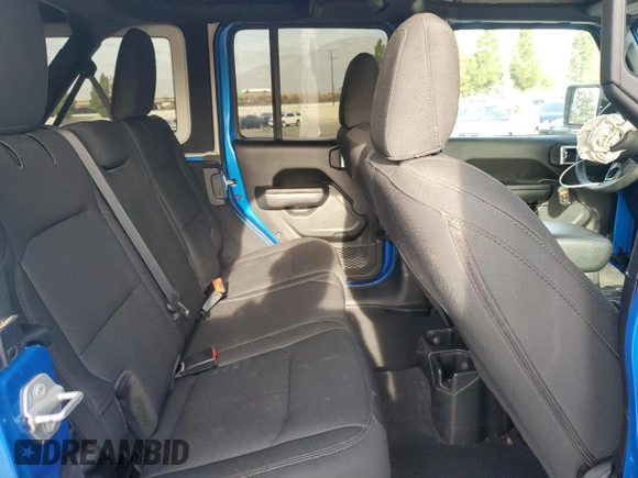 2022 Jeep Wrangler Unlimited Willys with VIN 1C4HJXDM0NW152614, listed as a Copart auction lot 83208664 with 51,913 mi miles and Salvage Title. Bid and sale history available at DreamBid. Image 11.