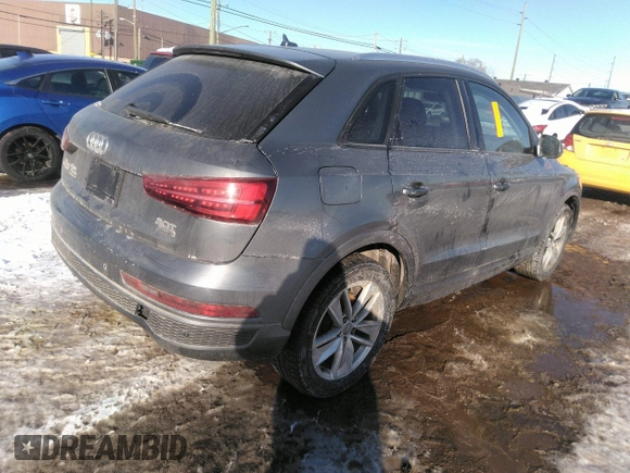 2017 Audi Q3 Premium with VIN WA1ECCFSXHR014173, listed as a IAAI auction lot 41637591 with 165,508 mi miles. Bid and sale history available at carsss.com. Image 4.