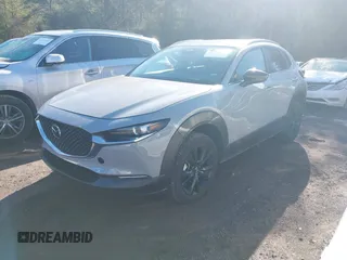 2025 Mazda CX-30 2.5 S Select Sport with VIN 3MVDMBBM7SM757977, listed as a IAAI auction lot 41483138 with 6,435 mi miles. Bid and sale history available at carsss.com. Image 2.