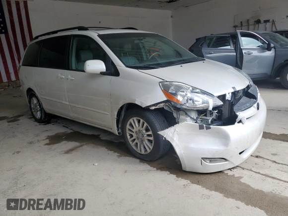 2008 Toyota Sienna XLE with VIN 5TDZK22C38S207656, listed as a Copart auction lot 63667105 with 107,798 mi miles and Salvage title. Bid and sale history available at DreamBid. Image 4.