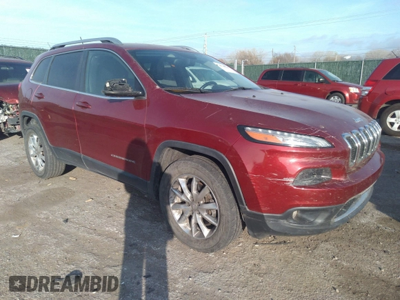 2014 Jeep Cherokee Limited with VIN 1C4PJMDB7EW165272, listed as a IAAI auction lot 35106260 with 102,934 mi miles and . Bid and sale history available at DreamBid. Image 1.