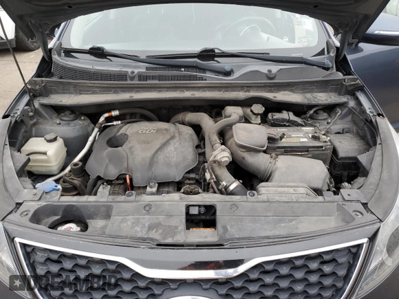 2012 Kia Sportage SX with VIN KNDPCCA69C7170928, listed as a Copart auction lot 44991175 with 176,239 mi miles and Salvage title. Bid and sale history available at DreamBid. Image 12.