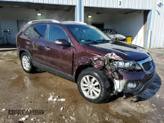 2011 Kia Sorento EX with VIN 5XYKU4A2XBG047828, listed as a Copart auction lot 46066405 with 187,962 mi miles and Salvage Title. Bid and sale history available at carsss.com. Image 4.