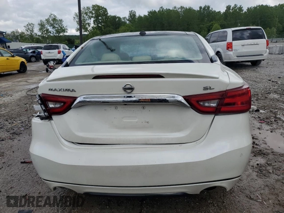 2017 Nissan Maxima SV with VIN 1N4AA6AP1HC428580, listed as a Copart auction lot 55106005 with 65,715 mi miles and Non repairable. Bid and sale history available at DreamBid. Image 6.