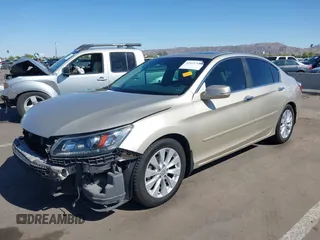2014 Honda Accord EX-L with VIN 1HGCR2F89EA238038, listed as a IAAI auction lot 42111345 with 97,112 mi miles and . Bid and sale history available at carsss.com. Image 2.