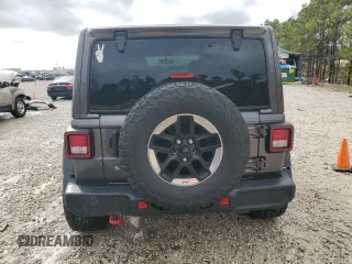 2018 Jeep Wrangler Unlimited Rubicon with VIN 1C4HJXFN9JW249214, listed as a Copart auction lot 42692175 with 161,157 mi miles and Salvage title. Bid and sale history available at DreamBid. Image 6.