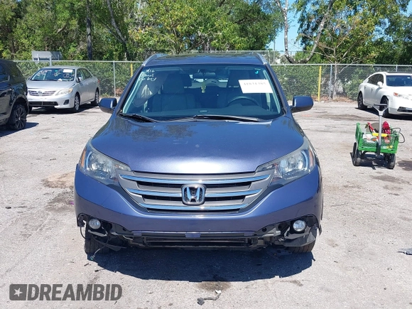 2012 Honda CR-V EX-L with VIN 5J6RM4H76CL017337, listed as a IAAI auction lot 41831385 with 163,033 mi miles. Bid and sale history available at carsss.com. Image 12.