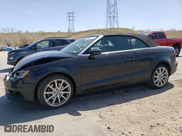2015 Audi A3 2.0T Premium Plus with VIN WAU3FLFF6F1110043, listed as a Copart auction lot 52631475 with 80,467 mi miles and Salvage Title. Bid and sale history available at carsss.com. Image 1.
