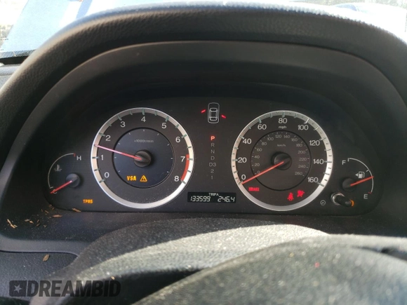 2009 Honda Accord LX-P with VIN 1HGCP26499A191814, listed as a Copart auction lot 50348815 with 133,599 mi miles and Salvage Title. Bid and sale history available at DreamBid. Image 9.