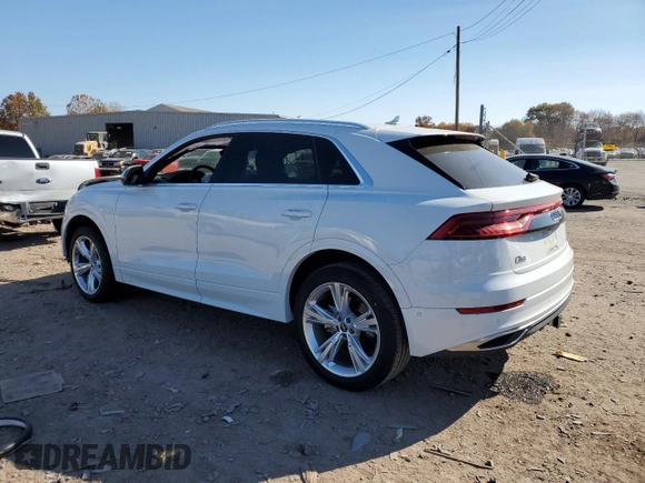 2021 Audi Q8 Premium Plus with VIN WA1BVAF16MD034467, listed as a Copart auction lot 76974524 with 38,272 mi miles and Salvage Title. Bid and sale history available at carsss.com. Image 2.