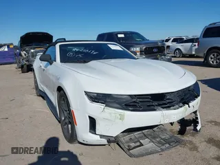 2019 Chevrolet Camaro 1LT with VIN 1G1FB3DSXK0108395, listed as a IAAI auction lot 41146697 with 64,414 mi miles. Bid and sale history available at carsss.com. Image 1.