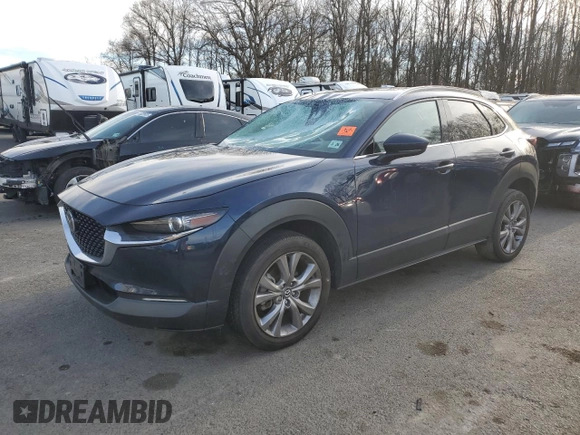 2021 Mazda CX-30 Premium с VIN 3MVDMBDM3MM220796, выставлен на аукционе Copart как лот 46069625 с пробегом 36 541 миль миль и Списание • Salvage title. История ставок и продаж доступна на DreamBid. Изображение 1.