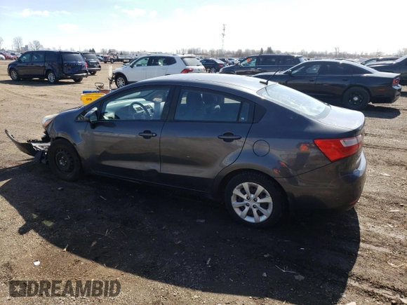 2013 Kia Rio LX with VIN KNADM4A30D6235780, listed as a Copart auction lot 49041725 with 190,529 mi miles and Clean Title. Bid and sale history available at carsss.com. Image 2.