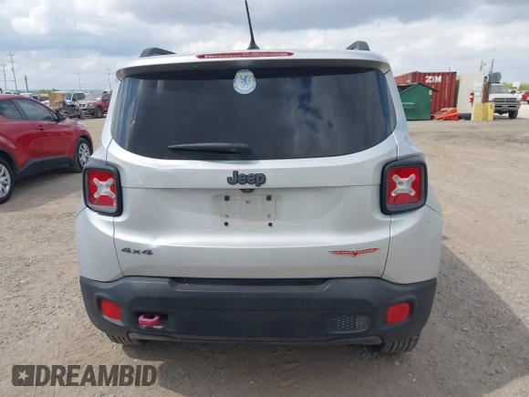 2017 Jeep Renegade Trailhawk with VIN ZACCJBCB6HPE63267, listed as a IAAI auction lot 42027156 with 64,899 mi miles and . Bid and sale history available at DreamBid. Image 16.