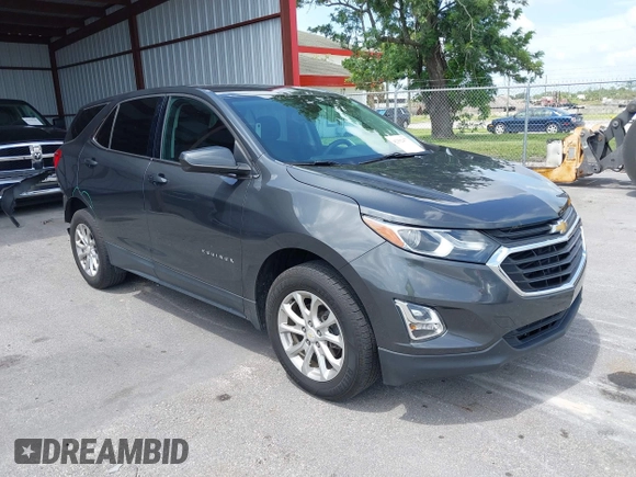 2019 Chevrolet Equinox LT with VIN 2GNAXKEV3K6197523, listed as a IAAI auction lot 42392477 with 63,218 mi miles and . Bid and sale history available at DreamBid. Image 1.