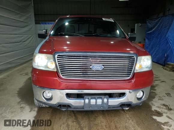 2008 Ford F-150 XLT with VIN 1FTPW14538FA49081, listed as a Copart auction lot 58246455 with 105,198 mi miles and Salvage title. Bid and sale history available at DreamBid. Image 5.