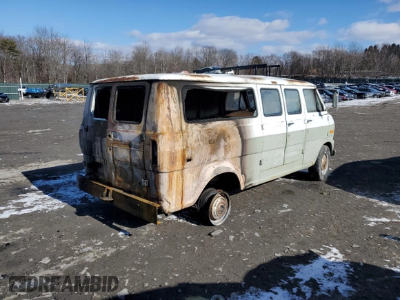 1972 Ford Econoline Cargo with VIN E36AHP01778, listed as a Copart auction lot 46024925 with Not Provided miles and Salvage Title. Bid and sale history available at DreamBid. Image 3.